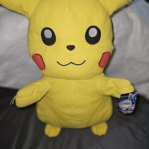 Pokemon Yellow Pikachu 16in Plush Toy with Red Cheeks